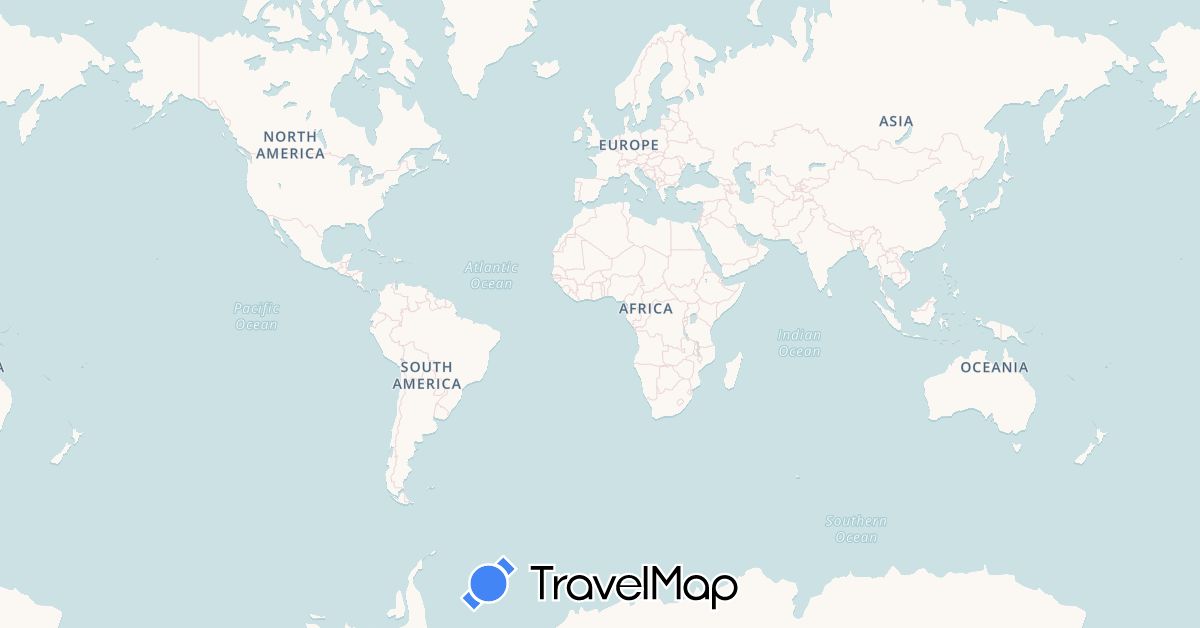 TravelMap itinerary: driving, boat in Indonesia (Asia)
